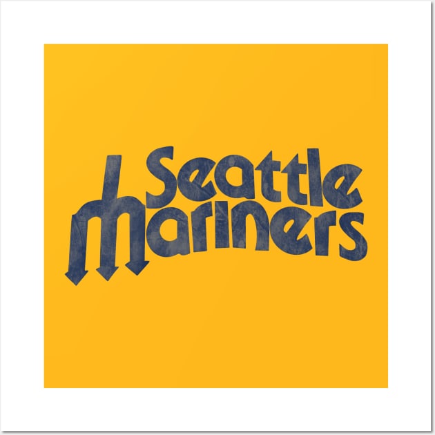 Seattle Mariners Vintage Wall Art by KnockDown